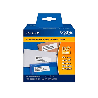 ROLLO DE ETIQUETAS BROTHER DK-1201 29 MM X 90MM