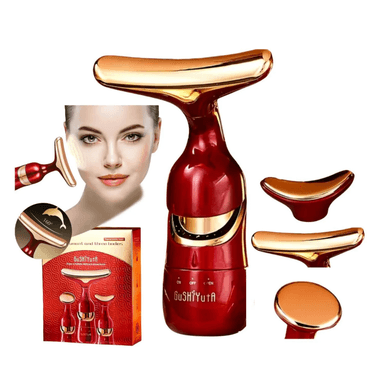 MASAJEADOR FACIAL ALTA FRECUENCIA MULTIFUNCIONAL 3 EN 1 RELAXACIÓN DEL ROSTRO OJOS CUELLO