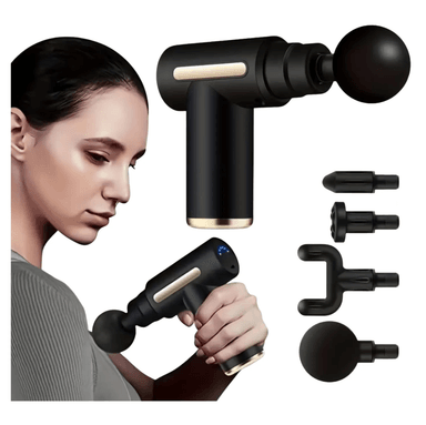 MASAJEADOR PORTÁTIL CON 4 CABEZAS INTERCAMBIABLES