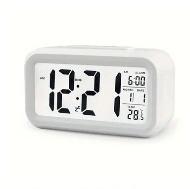 RELOJ DESPERTADOR DIGITAL PANTALLA LED MUESTRA LA TEMPERATURA