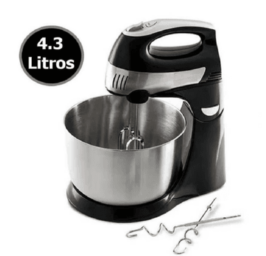 BATIDORA DE MANO Y PEDESTAL 300 WATTS - NEGRO.