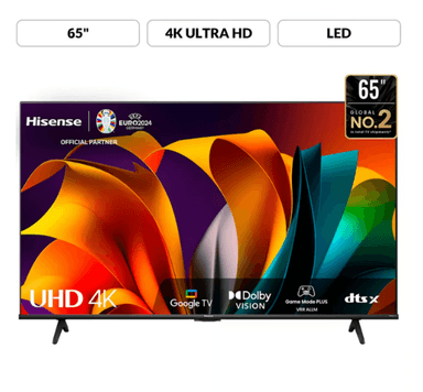 TELEVISOR HISENSE 65 PULG. LED SMART VIDAA TV UHD 4K 65A6N (2024).