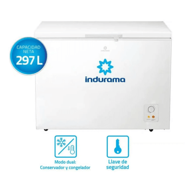 CONGELADORA 297LT INDURAMA CI-320BL BLANCO