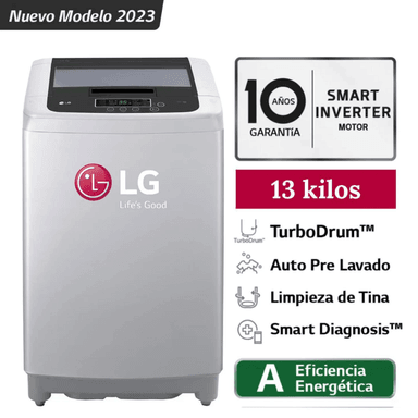 LAVADORA LG WT13DPBK SMART MOTION INVERTER CARGA SUPERIOR 13 KILOS