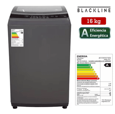LAVADORA BLACKLINE SPBL16TL CARGA SUPERIOR 16KG GRIS