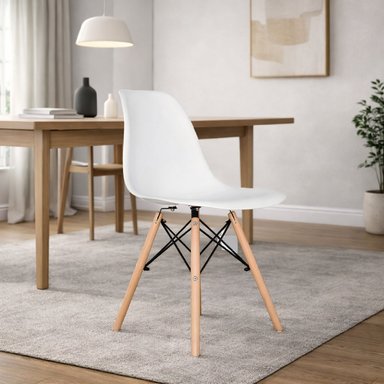 SILLA SALA MOBEL ART PERU DISEÑO EAMES MOBELART BLANCO