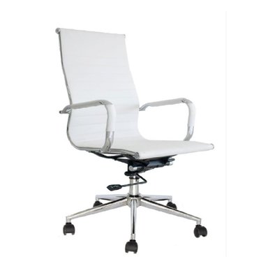 SILLA DE OFICINA MOBEL ART PERU PRESIDENTE BOSS BLANCO MOBELART