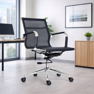 SILLA DE OFICINA MOBEL ART PERU APOLO GERENTE NEGRO MOBELART