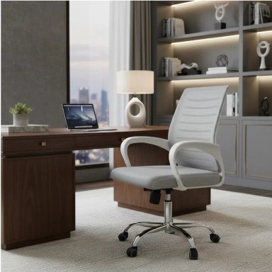 Silla de Oficina Ejecutiva Dex XJ B Eco Gris möbelArt