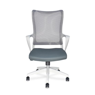 SILLA DE OFICINA GERENTE RIGS TAPIZADA GRIS MÖBELART