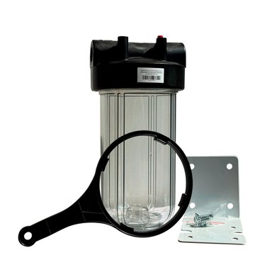 PORTAFILTRO TRANSPARENTE 4.5X10 CONEX. 3/4' CON PURGA MODEL. NW-BR10M-PET 3/4'