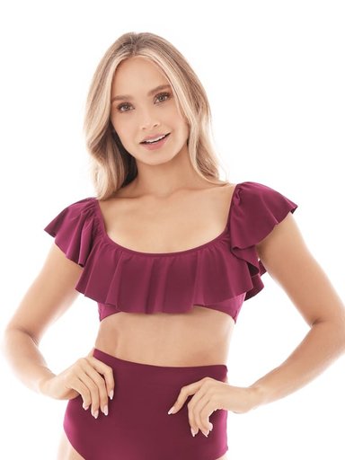 TOP BIKINI MUJER CHAMELA VINO 28145 RUMBERA - 1