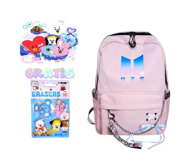 MOCHILA GENERICA KPOP BTS PORTA LAPTOP.
