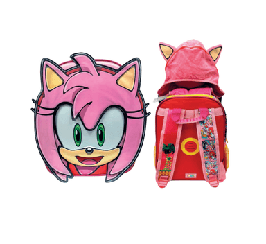 MOCHILA SCOOL MOCHIKIDS ROSADO BEBÉ AMY CON CAPUCHA