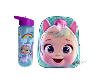 MOCHILA SCOOL TURQUESA CRY BABIES MÁS TOMATODO