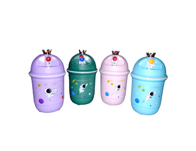 BOTELLA ASTRONAUTA 400ML VIDRIO GENÉRICO DISEÑO 4 UNIDADES