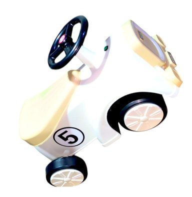 CARRITO ARRASTRE VINTAGE BEIGE CON LUCES Y SONIDO. BUGGY CORREPASILLOS - 6