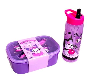 SET KUROMI MOCHILA LONCHERA Y CARTUCHERA MÁS TAPER Y TOMATODO - 2