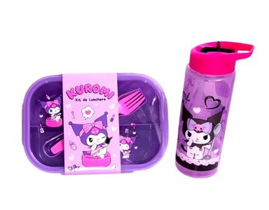 SET KUROMI MOCHILA LONCHERA Y CARTUCHERA MÁS TAPER Y TOMATODO - 3