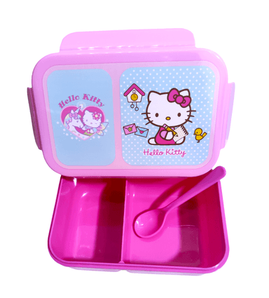 SET KITTY RUEDAS MOCHILA LONCHERA CARTUCHERA TOMATODO Y TAPER - 5