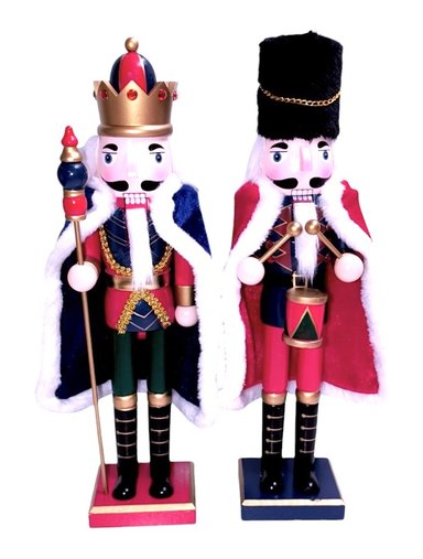 CASCANUECES X 2 UNIDADES - MUÑECOS NAVIDEÑOS