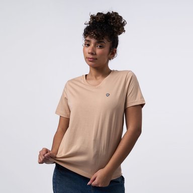 POLO EI25/VW-NECK P2 JERSEY - BEIGE