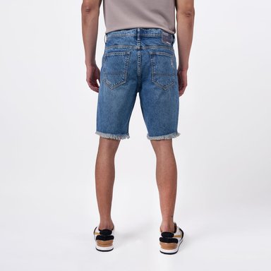 BERMUDA BRONCO HOMBRE - SALVAJE VI DENIM RIGIDO - 2