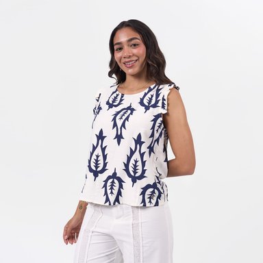 BLUSA BRONCO MUJER - LEONIDA -PA LINO