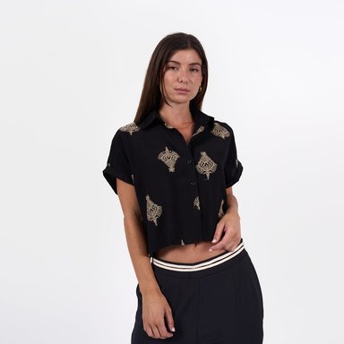 BLUSA BRONCO MUJER - ELEA -PA CREPE