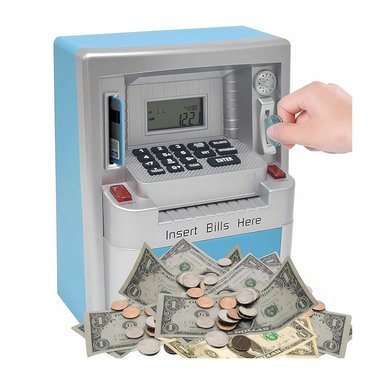 ALCANCÍA PARA NIÑOS: GUARDA MONEDAS Y BILLETES