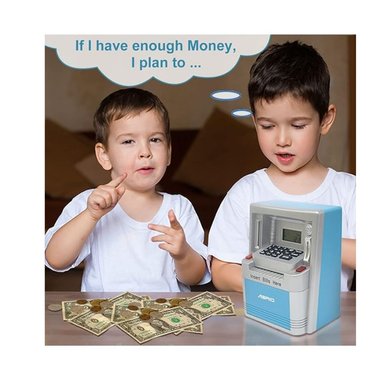 ALCANCÍA PARA NIÑOS: GUARDA MONEDAS Y BILLETES - 4