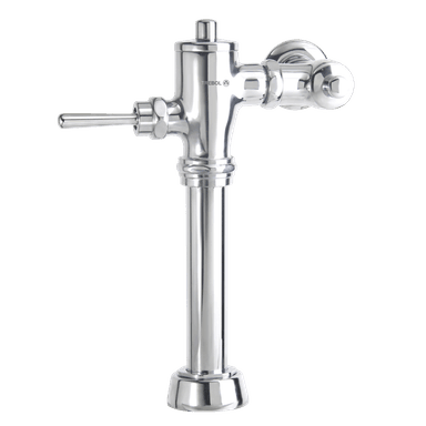 GRIFERÍA TREBOL FLUXÓMETRO PARA INODORO CON DESCARGA INDIRECTA CROMO