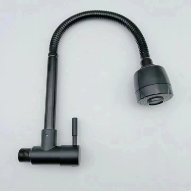 LLAVE DE COCINA PARED NEGRO MATE