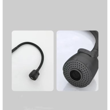 LLAVE DE COCINA PARED NEGRO MATE - 2