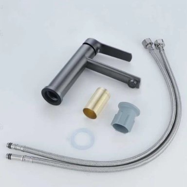 MEZCLADORA DE LAVATORIO MONOCOMANDO NEGRA MATE