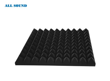 ESPUMA ACUSTICA 50X50X6CM CON AUTOADHESIVO PARA CABINA DE RADIO/GRABACION MODELO PIRAMIDAL