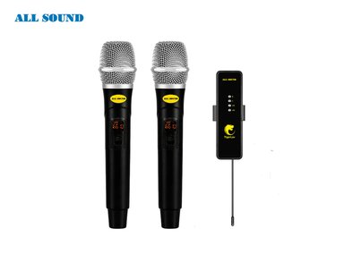 MICRÓFONO INALÁMBRICO ALL SOUND TL3 TIGER LAV T L3 PRO UHF REPORTERO