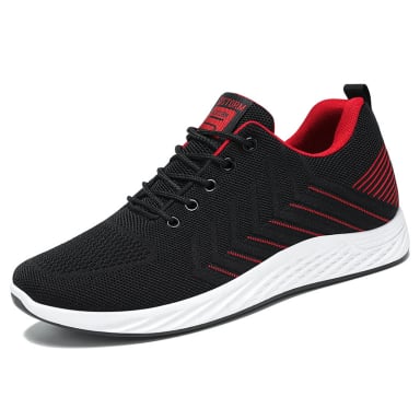 ZAPATILLA PARA HOMBRE SOSTORM -NEGRO-ROJO- B603 - 1