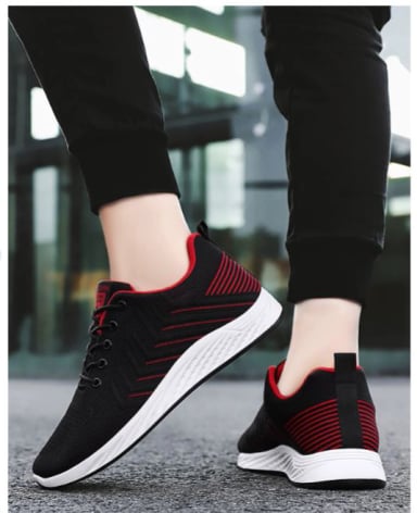 ZAPATILLA PARA HOMBRE SOSTORM -NEGRO-ROJO- B603 - 2