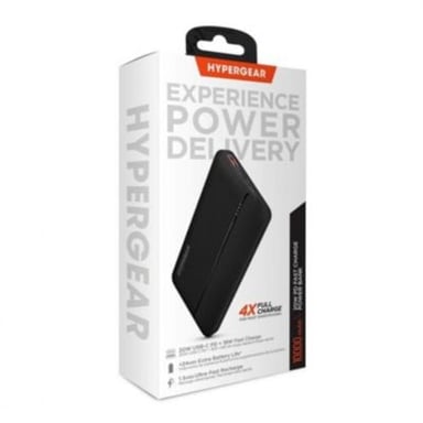 POWER BANK HYPERJUICE HYPERGEAR - 10,000 MAH - 20W FAST CHARGE - IPHONE - SAMSUNG - 1