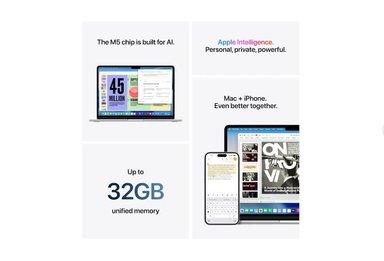 APPLE MACBOOK AIR 13 LAPTOP  M5 CHIP 16GB MEMORY 512GB SSD SILVER (ENGLISH) - 4