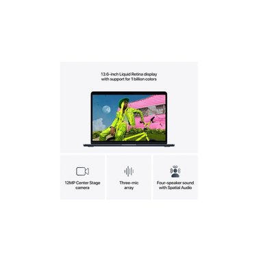 APPLE MACBOOK AIR 13 LAPTOP M5 CHIP 16GB MEMORY 512GB SSD MIDNIGHT (ENGLISH) - 3