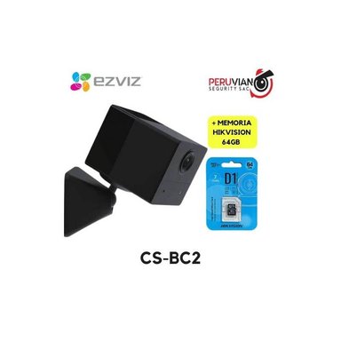 KIT CÁMARA EZVIZ CS-BC2 BC2 2MP MEMORIA 64GB HIKVISION