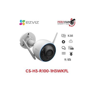 CÁMARA DE SEGURIDAD EZVIZ CS-H3-R100-1H3WKFL H3 DOMO EXTERIOR WIFI PANYTILT 3.0 MP 2K IR 30M WI-FI