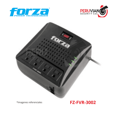 ESTABILIZADOR FORZA FVR-3002 1500 WATTS 4 TOMAS/3000VA 220V FZ