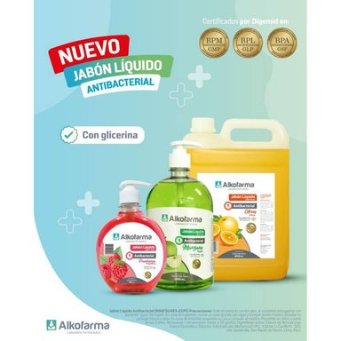 PACK ALKOFARMA JABÓN LÍQUIDO ANTIBACTERIAL 4L CÍTRICOS X2 GALONES - 2
