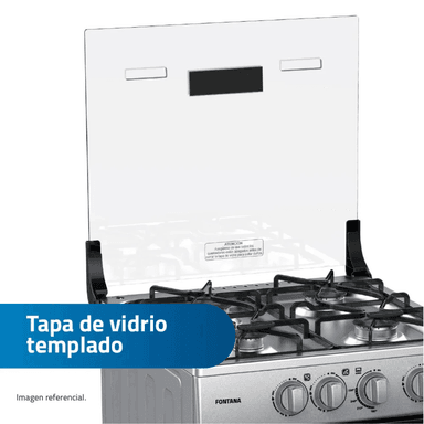 COCINA DE PIE A GAS INDURAMA 4 QUEMADORES FONTANA + LICUADORA OSTER BLANCA - 6