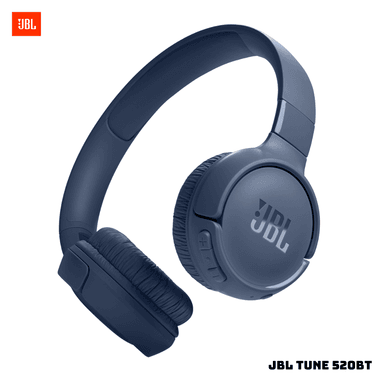 AUDÍFONOS JBL ON-EAR BLUETOOTH TUNE 520BT PURE BASS WIRELESS AZUL - 1