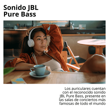 AUDÍFONOS JBL ON-EAR BLUETOOTH TUNE 520BT PURE BASS WIRELESS AZUL - 5