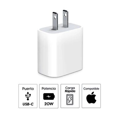 CARGADOR APPLE TIPO USB-C 20W BLANCO A2305 - 3